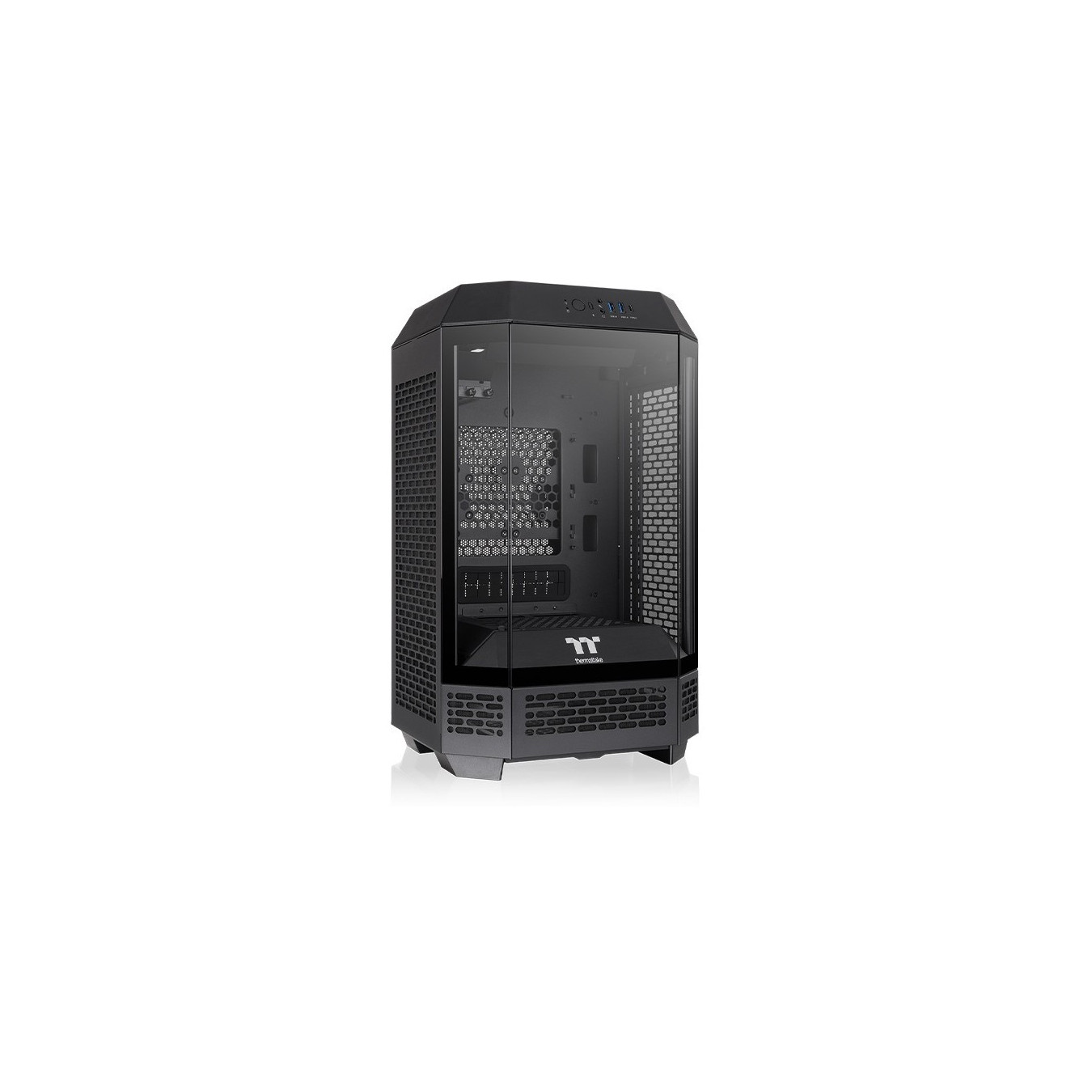 Thermaltake The Tower 250 - Mini-ITX PC Case, Black/White, 3.9" LCD, 360mm GPU Support — Buy in Cyprus with Fast Delivery