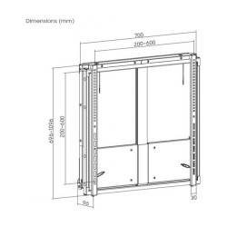 Equip Wandhalterung 55'-86' 1TFT Up-Down 1Gelenk 65Kg sw retail — Buy in Cyprus with Fast Delivery