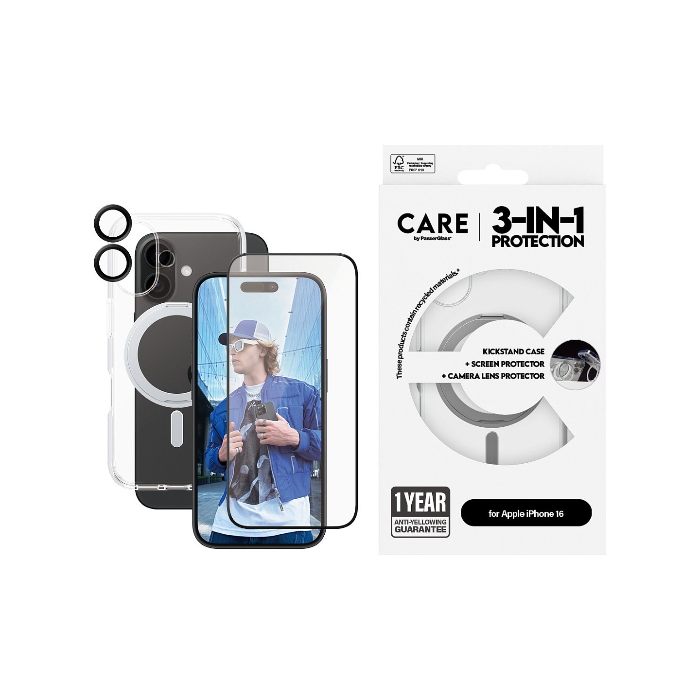 CARE Feature 3-in-1 Ceramic iPhone 16 — Buy in Cyprus with Fast Delivery