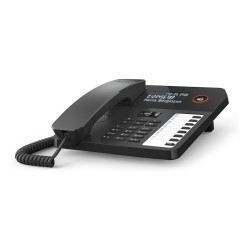 GIGASET DESK 600 schwarz schnurgebundenes Tisch- und Wandtelefon LC-Display 7 Direktwahltasten Telefonbuch Hrgertekom...