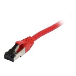 Synergy21 Patchkabel RJ45. CAT8.1 2000Mhz. 0.25m. rot. S-STP(S FTP). TPE(Ultra SuperFlex). AWG26.