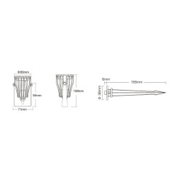 Synergy 21 LED garden lamp 6W RGB-CCT with radio and WiFi IP66 Zigbee+ (FUTC04ZR) — Buy in Cyprus with Fast Delivery