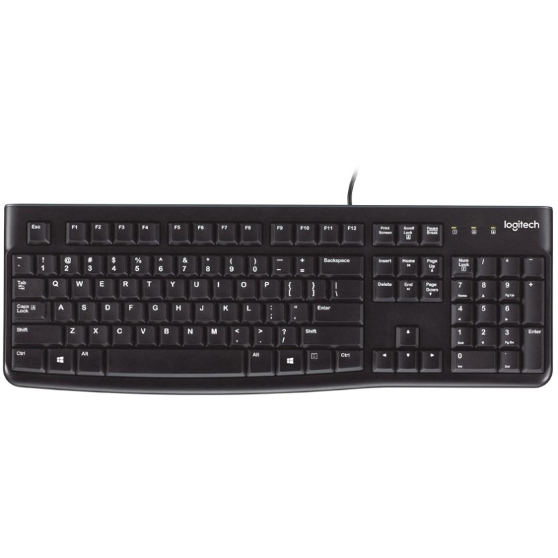 Buy Logitech K120 - Wired USB Full-Size Keyboard - Spanish (ES) Layout, Black in Cyprus, Nicosia, Limassol, Larnaka, Pafos