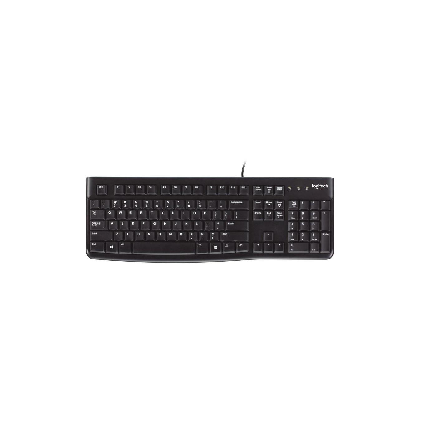 Logitech K120 - Wired USB Full-Size Keyboard - Spanish (ES) Layout, Black — Buy in Cyprus with Fast Delivery