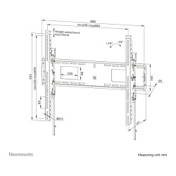Neomounts LEVEL-750 WL35-750BL18 neigbare Wandhalterung — Buy in Cyprus with Fast Delivery