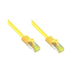 GoodConnections RJ45 Patchkabel mit Cat. 7 Rohkabel und Rastnasenschutz (). S FTP. PiMF. halogenfrei. 500MHz. OFC. ge...