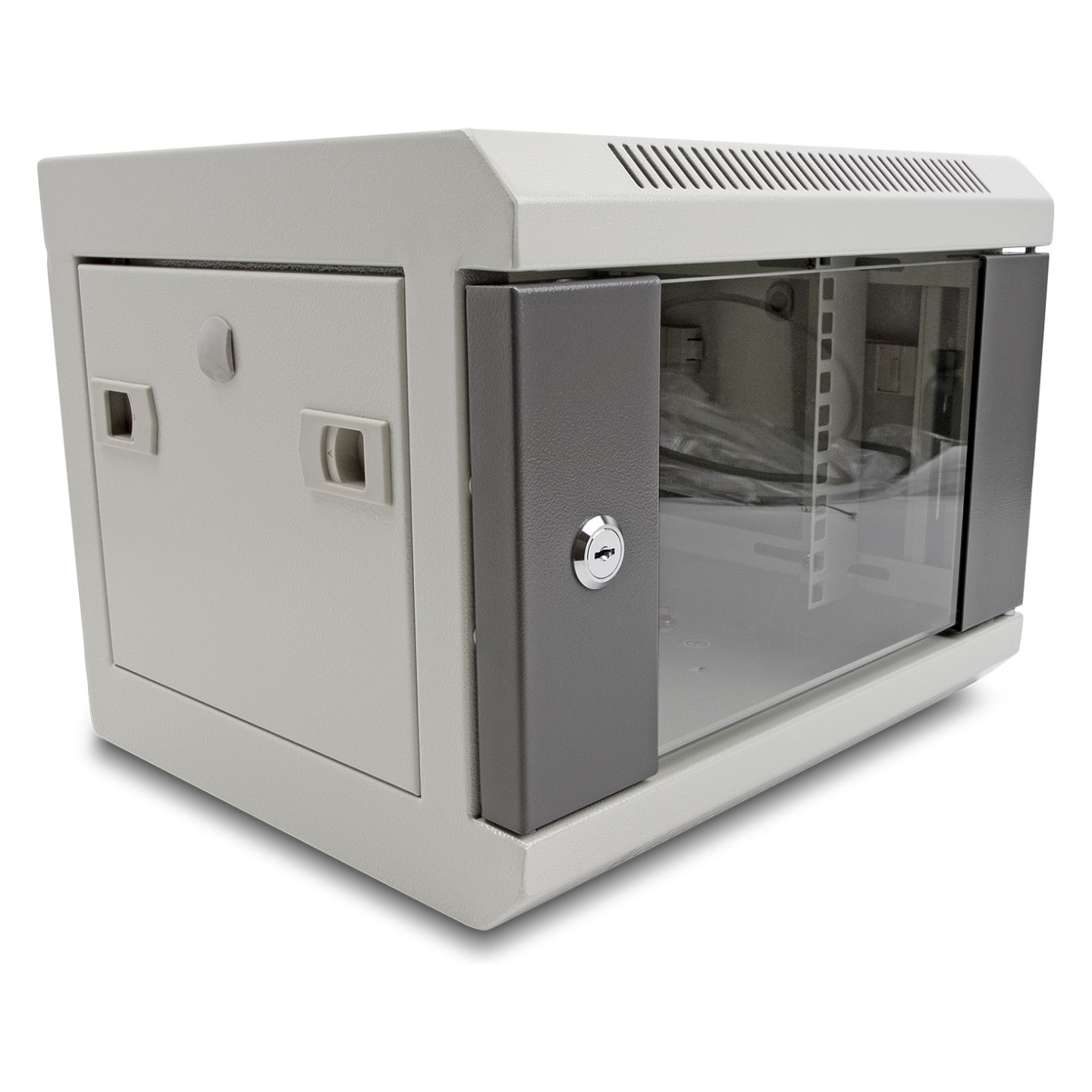 10? Netzwerkschrank mit Glastür 4 HE grau — Buy in Cyprus with Fast Delivery