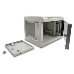 10? Netzwerkschrank mit Glastür 4 HE grau — Buy in Cyprus with Fast Delivery