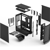 Fractal Design Meshify 3 - Mid Tower PC Case - Black Steel, E-ATX/ATX/mATX/Mini-ITX, 349mm GPU, USB-A + USB-C