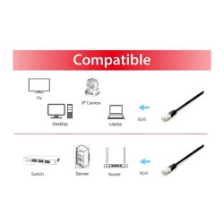 Equip Patchkabel Cat6A S FTP 2xRJ45 10.00m sw Plat.LSZH Polybeutel — Buy in Cyprus with Fast Delivery