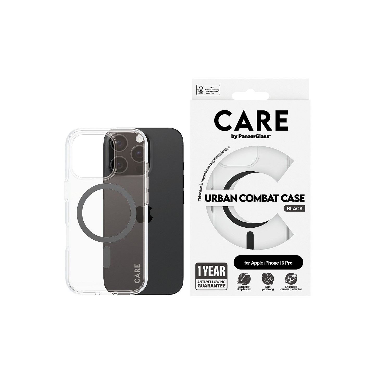 CARE Case Flagship Black MagSAFE iPhone 16 Pro — Buy in Cyprus with Fast Delivery