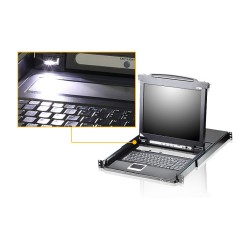 ATEN CL5708MW 43cm wide LCD KVM Switch. USB-PS 2.VGA. 8 Port. UK-Layout — Buy in Cyprus with Fast Delivery