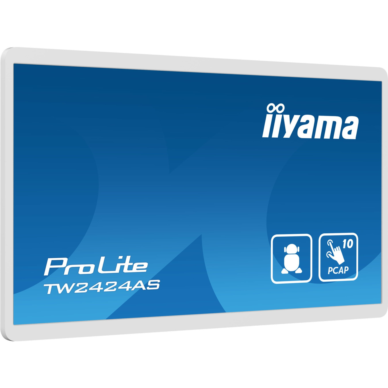 iiyama TW2424AS-W1 - 23.8-inch FHD IPS PCAP Touch Monitor, Android 12, RK3399 1.8GHz, 4GB RAM, 32GB, Black
