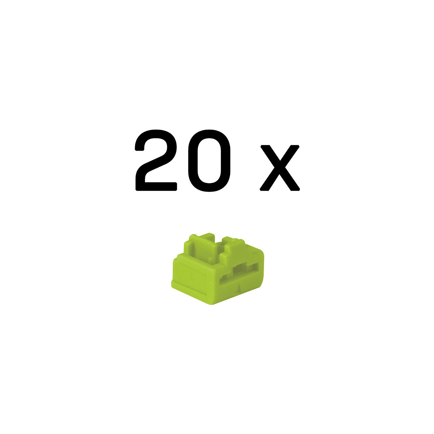 LINDY RJ45 Port Schlösser grün. 20 Stück — Buy in Cyprus with Fast Delivery