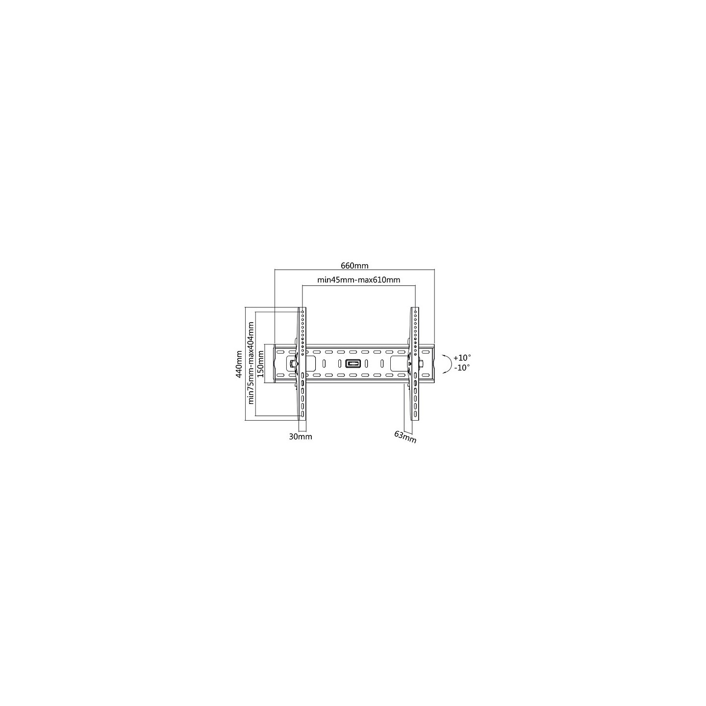 VALUE TV-Monitorwandhalterung schwarz neigbar — Buy in Cyprus with Fast Delivery