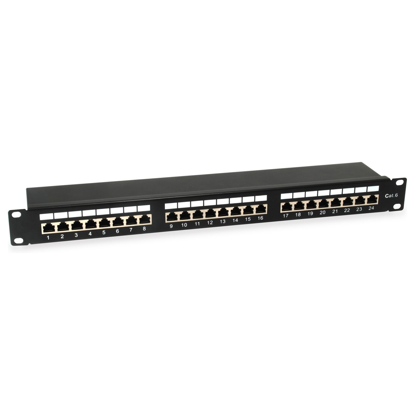 Equip Patchpanel 24x RJ45 Cat6 19' FTP 1HE ISO IEC schwarz — Buy in Cyprus with Fast Delivery