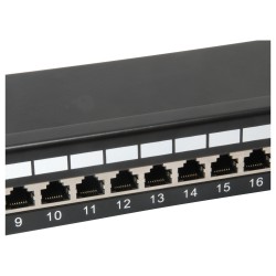 Equip Patchpanel 24x RJ45 Cat6 19' FTP 1HE ISO IEC schwarz — Buy in Cyprus with Fast Delivery