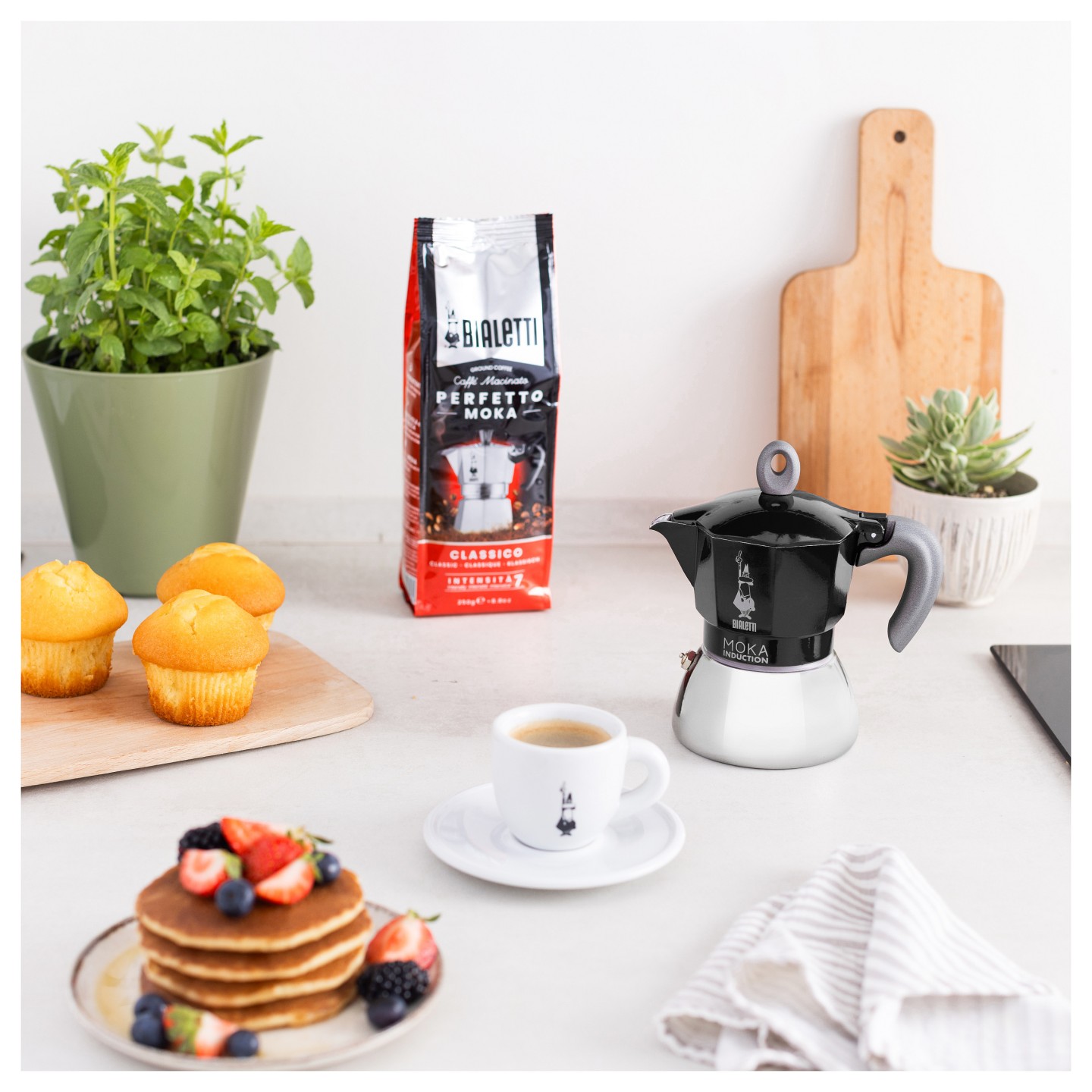 Bialetti MOKA 2TZ Induction nera — Buy in Cyprus with Fast Delivery
