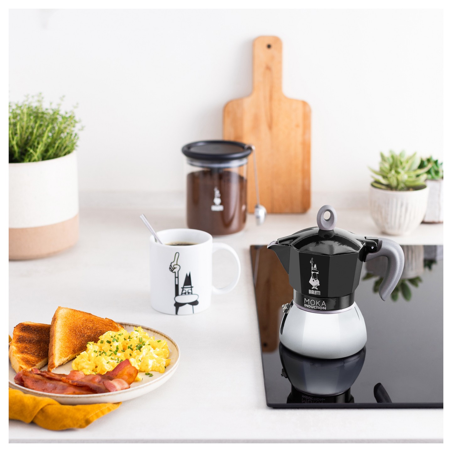 Bialetti MOKA 2TZ Induction nera — Buy in Cyprus with Fast Delivery