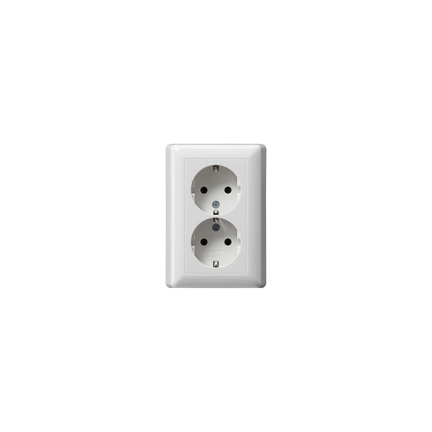 GIRA 078003 Doppel-SCHUKO-Steckdose Standard 55 reinweiß — Buy in Cyprus with Fast Delivery