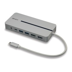 LINDY DST-Mx Duo. USB C 4K Mini Laptop Macbook Dockingstatio — Buy in Cyprus with Fast Delivery