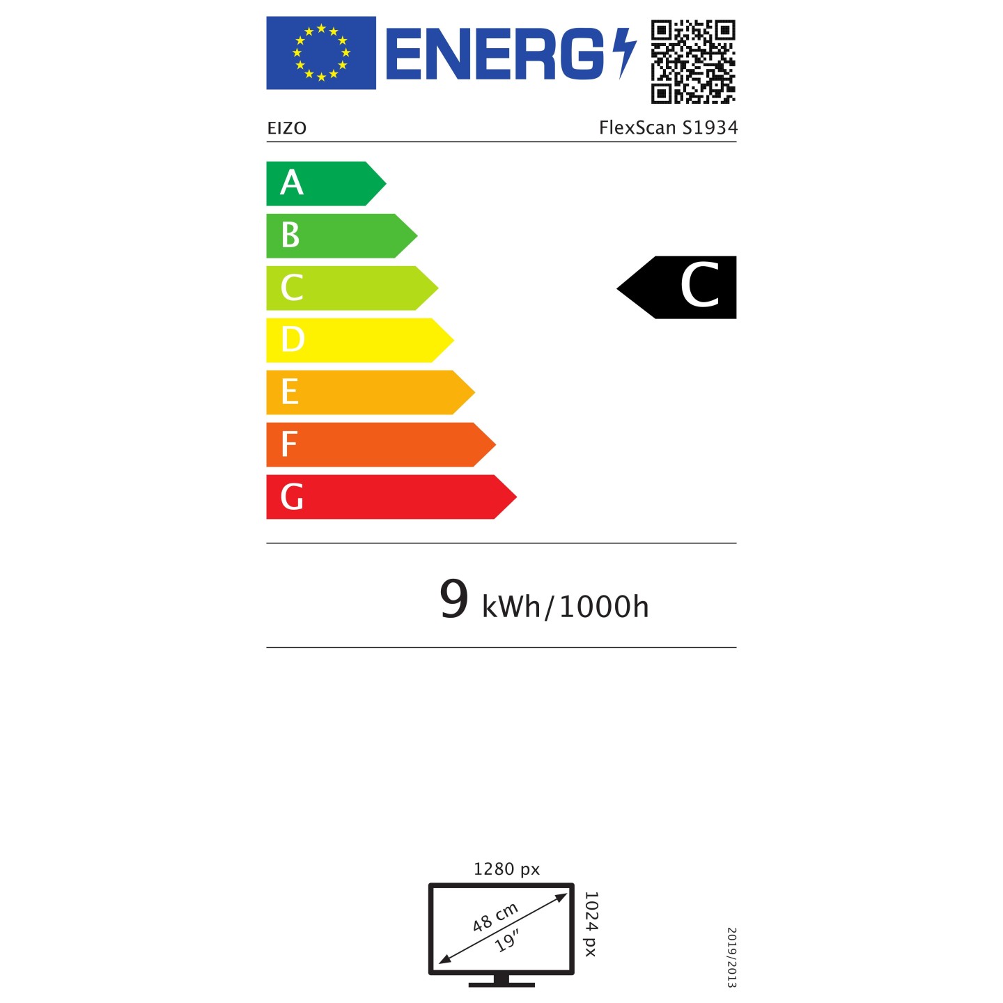 EIZO 48.3cm (19') S1934H-BK 5:4 DVI+DP LED IPS Lift bl. — Buy in Cyprus with Fast Delivery