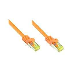 GoodConnections RJ45 Patchkabel mit Cat. 7 Rohkabel und Rastnasenschutz (). S FTP. PiMF. halogenfrei. 500MHz. OFC. or...