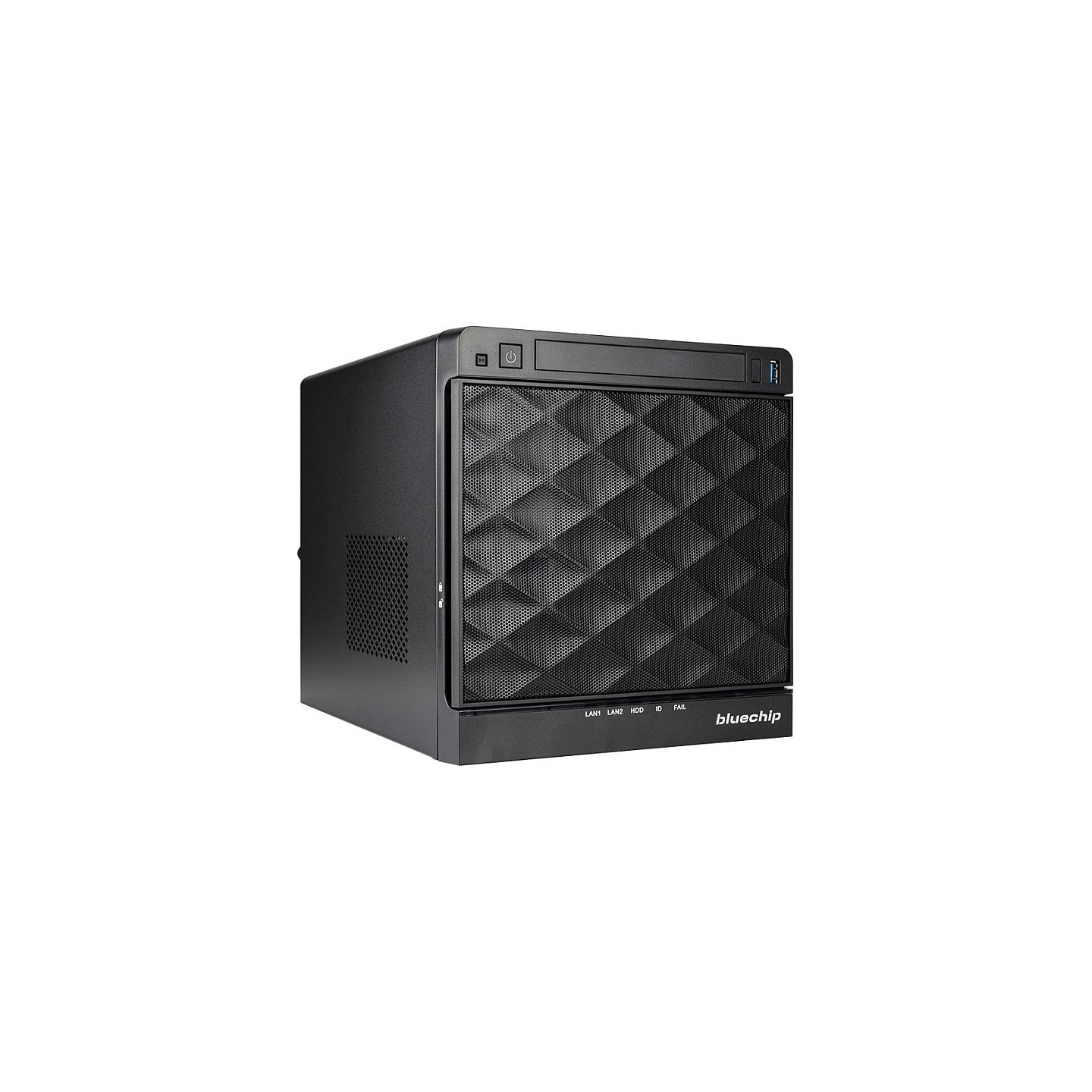 Server bluechip SERVERline T10302s Cube. Atom C3558 16 GB DDR4. 960 GB SSD. 4 x Gigabit Ethernet