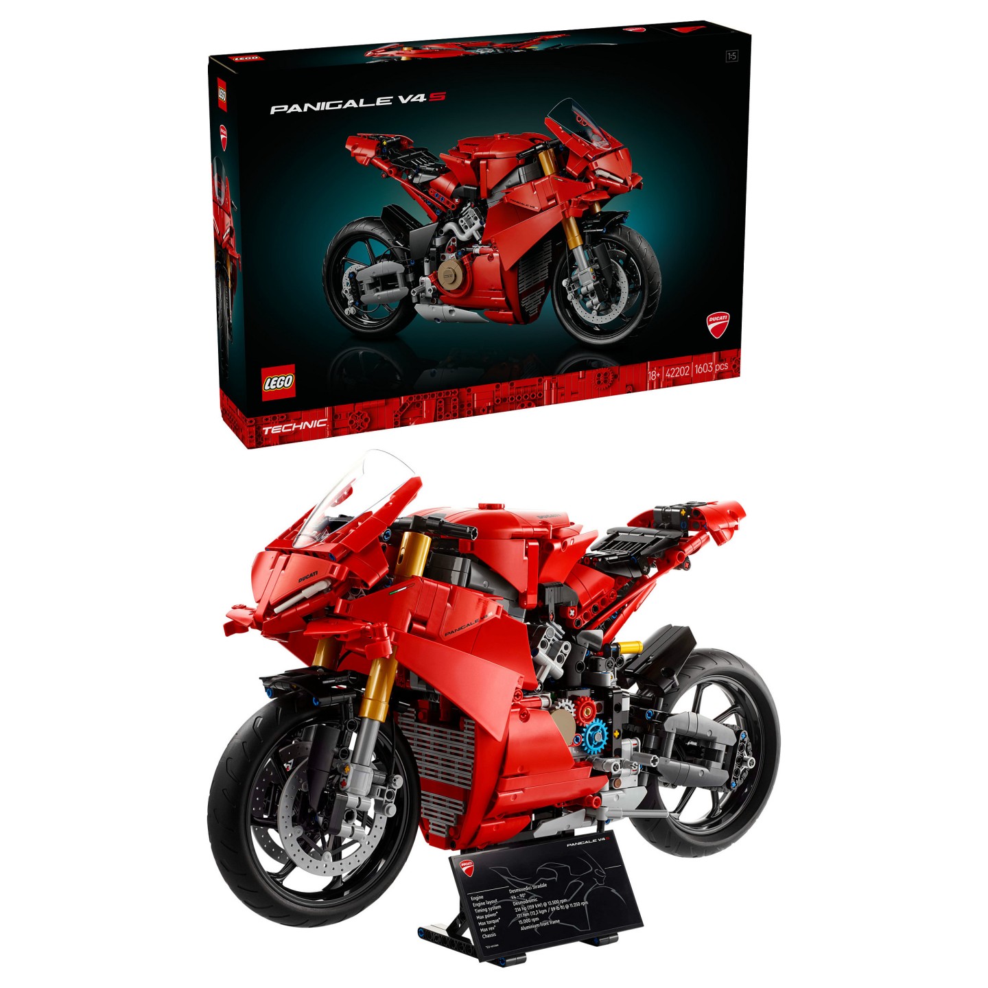 LEGO 42202 Technic Ducati Panigale V4 S Motorrad — Buy in Cyprus with Fast Delivery