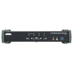KVM Desktop Switch 4-Port USB 3.1 Gen 1 4K DisplayPort 1.2 KVMPTM Switch with Audio (KVM cables included) ATEN