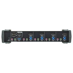 KVM Desktop Switch 4-Port USB 3.1 Gen 1 4K DisplayPort 1.2 KVMPTM Switch with Audio (KVM cables included) ATEN
