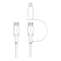 Belkin BOOST CHARGE 2-in-1 Kabel USB-C Lig.1.5m ws.CAC003hq1.5MWH — Buy in Cyprus with Fast Delivery