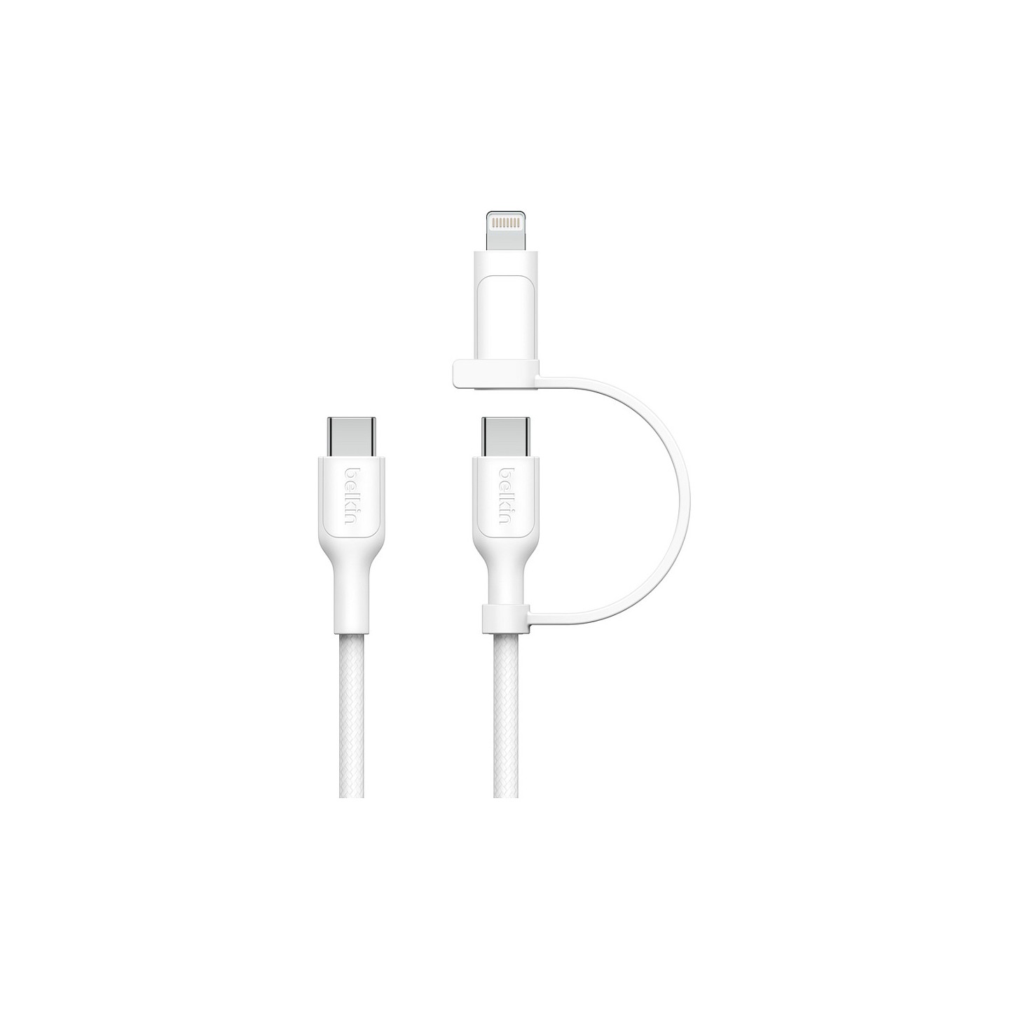 Belkin BOOST CHARGE 2-in-1 Kabel USB-C Lig.1.5m ws.CAC003hq1.5MWH — Buy in Cyprus with Fast Delivery