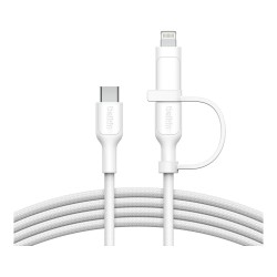 Belkin BOOST CHARGE 2-in-1 Kabel USB-C Lig.1.5m ws.CAC003hq1.5MWH — Buy in Cyprus with Fast Delivery