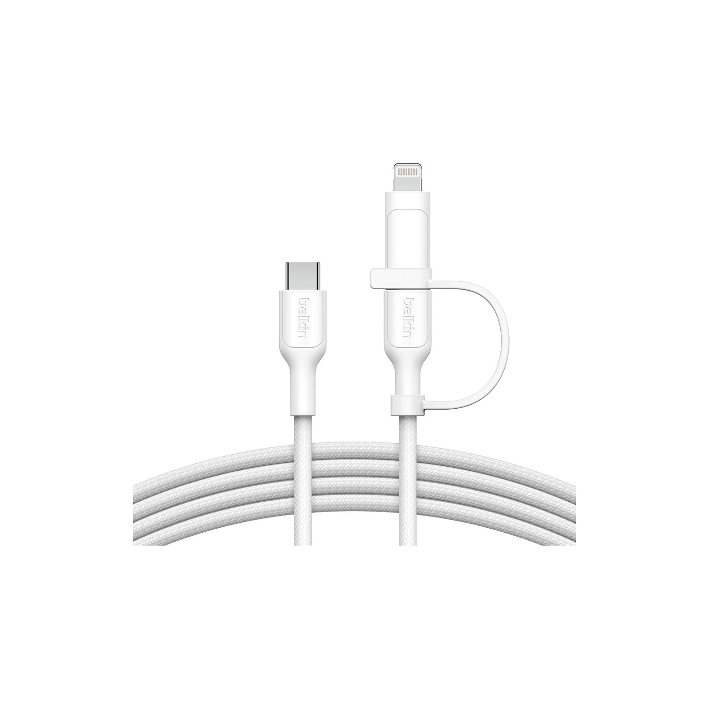 Belkin BOOST CHARGE 2-in-1 Kabel USB-C Lig.1.5m ws.CAC003hq1.5MWH — Buy in Cyprus with Fast Delivery