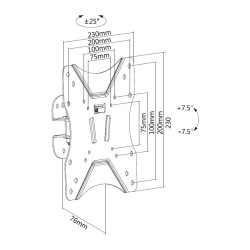 Equip Wandhalterung 23'-42' 1TFT schwenkb. 25Kg sw retail — Buy in Cyprus with Fast Delivery