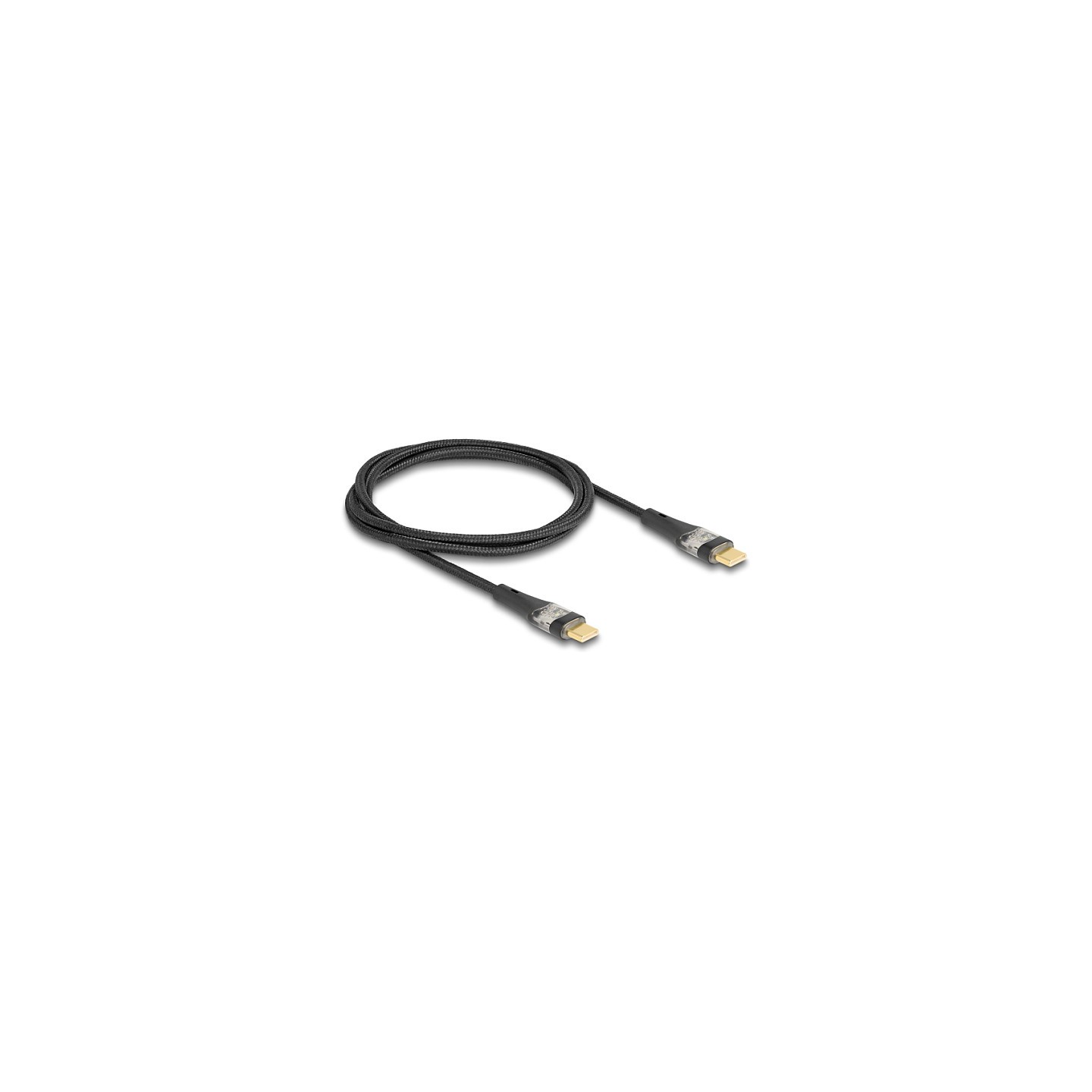 DELOCK USB 2.0 Typ-C St. zu St. transparent PD 3.0 100 W 1 m — Buy in Cyprus with Fast Delivery