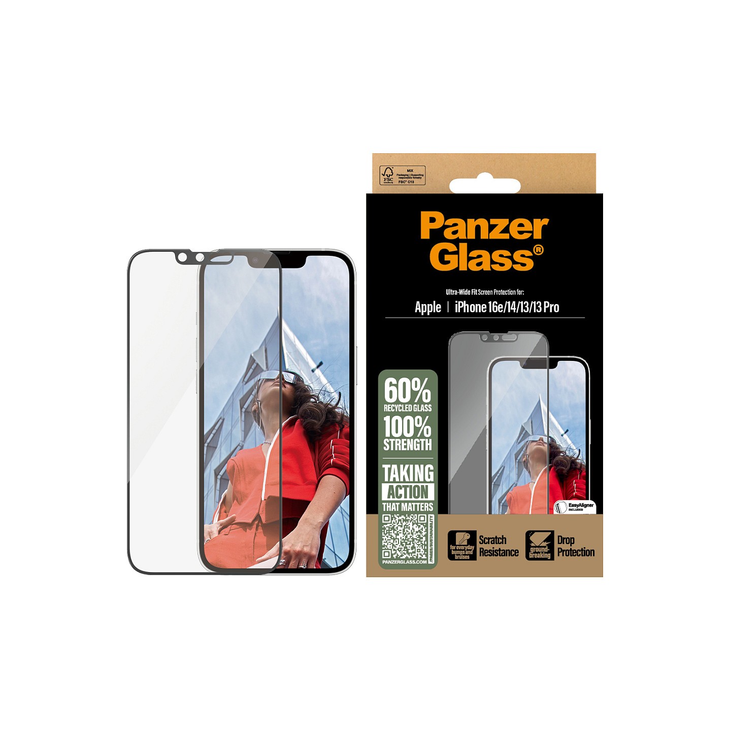PanzerGlass UWF iPhone 16e. 14. 13. 13 Pro — Buy in Cyprus with Fast Delivery