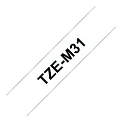 BROTHER P-Touch TZE-M31 schwarz auf clear-matt 12mm — Buy in Cyprus with Fast Delivery