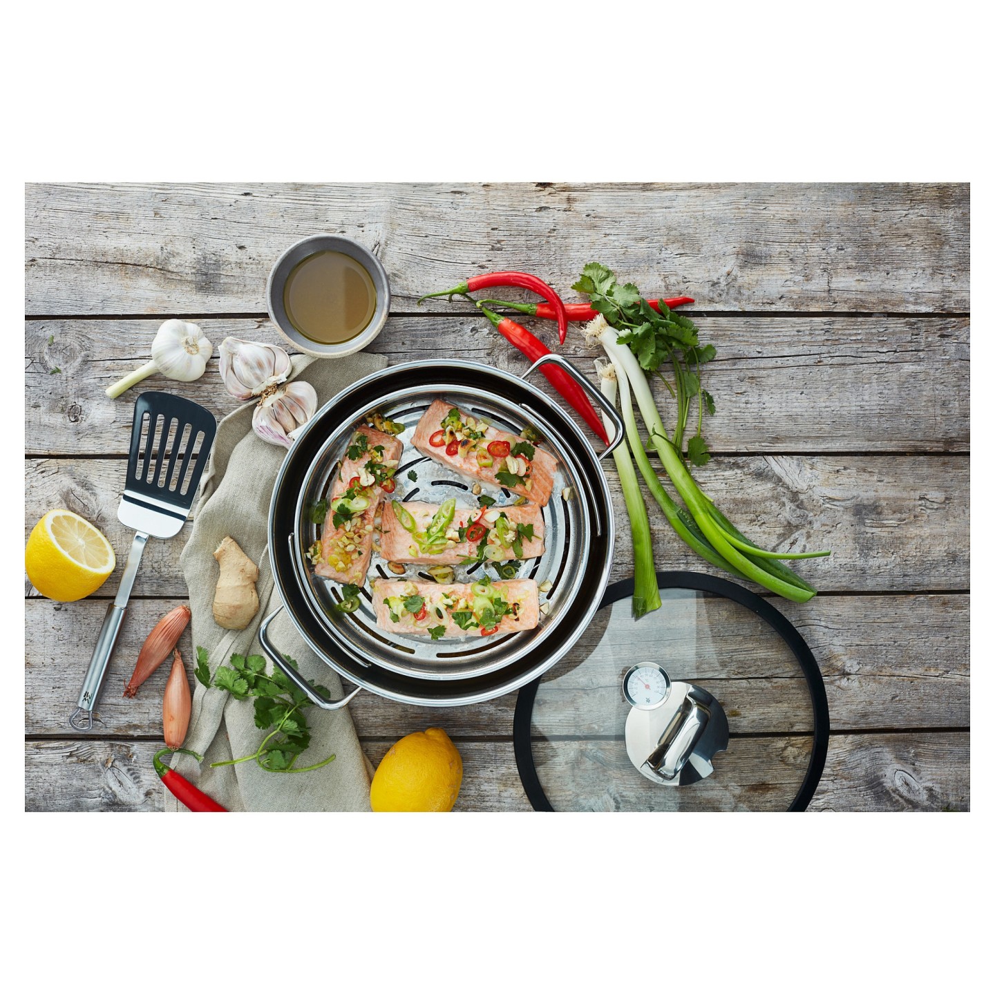 WMF Vitalis Dampfgarer mit Glasdeckel 28cm — Buy in Cyprus with Fast Delivery