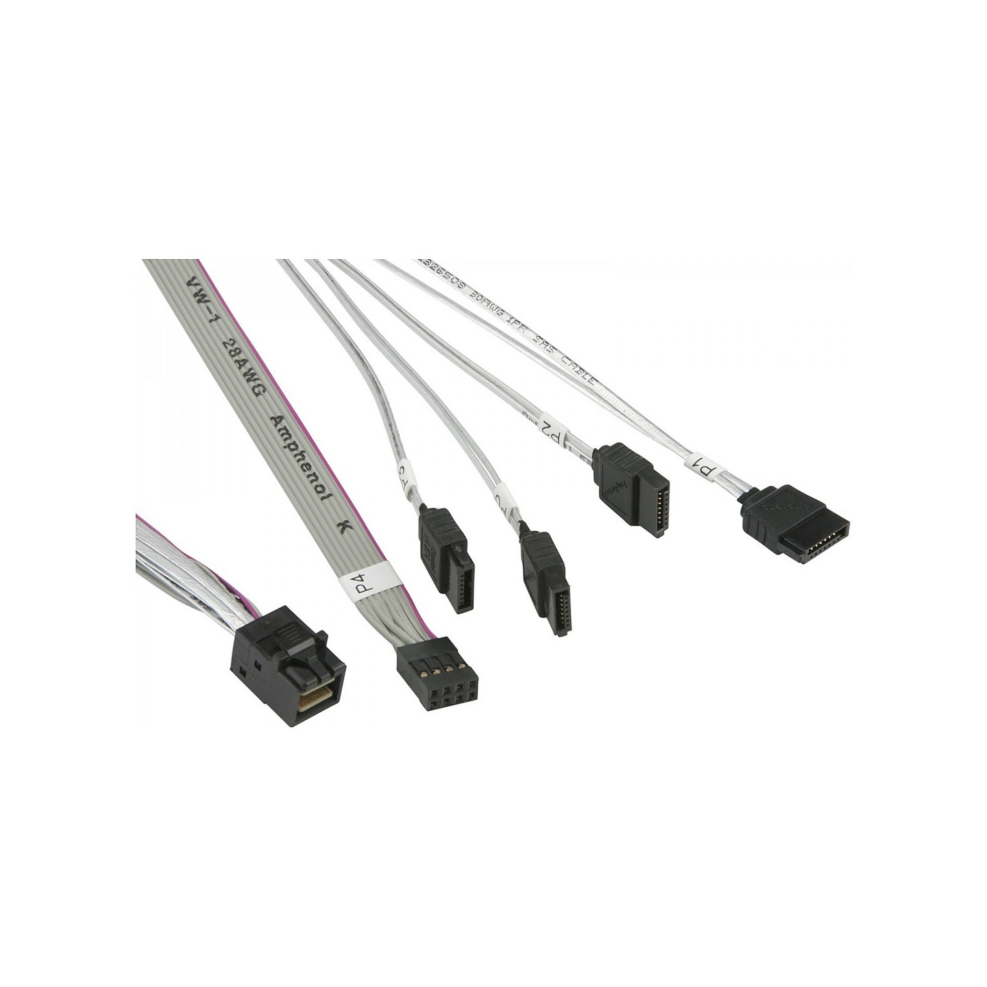 Supermicro MiniSAS HD to 4 SATA 50 50 60 70cm Cable — Buy in Cyprus with Fast Delivery