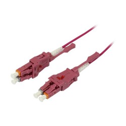 Synergy21 LWL-2-Faser-Patchk. 0.5mtr.LC-LC. 50 125um.OM4. Uniboot(drehbar). Push Pull. AD2mm.