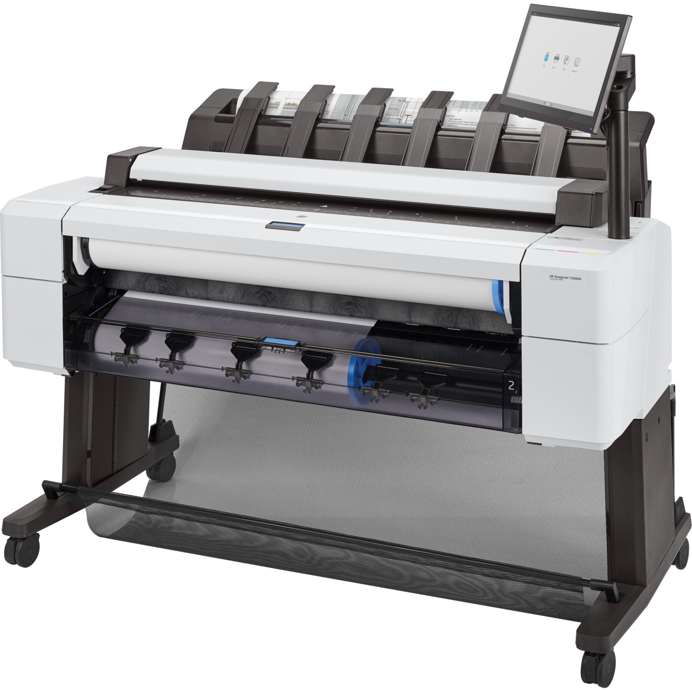 HP DesignJet T2600dr - 36-inch PostScript Color MFP - 128GB Memory, 500GB HDD, Thermal Inkjet, White