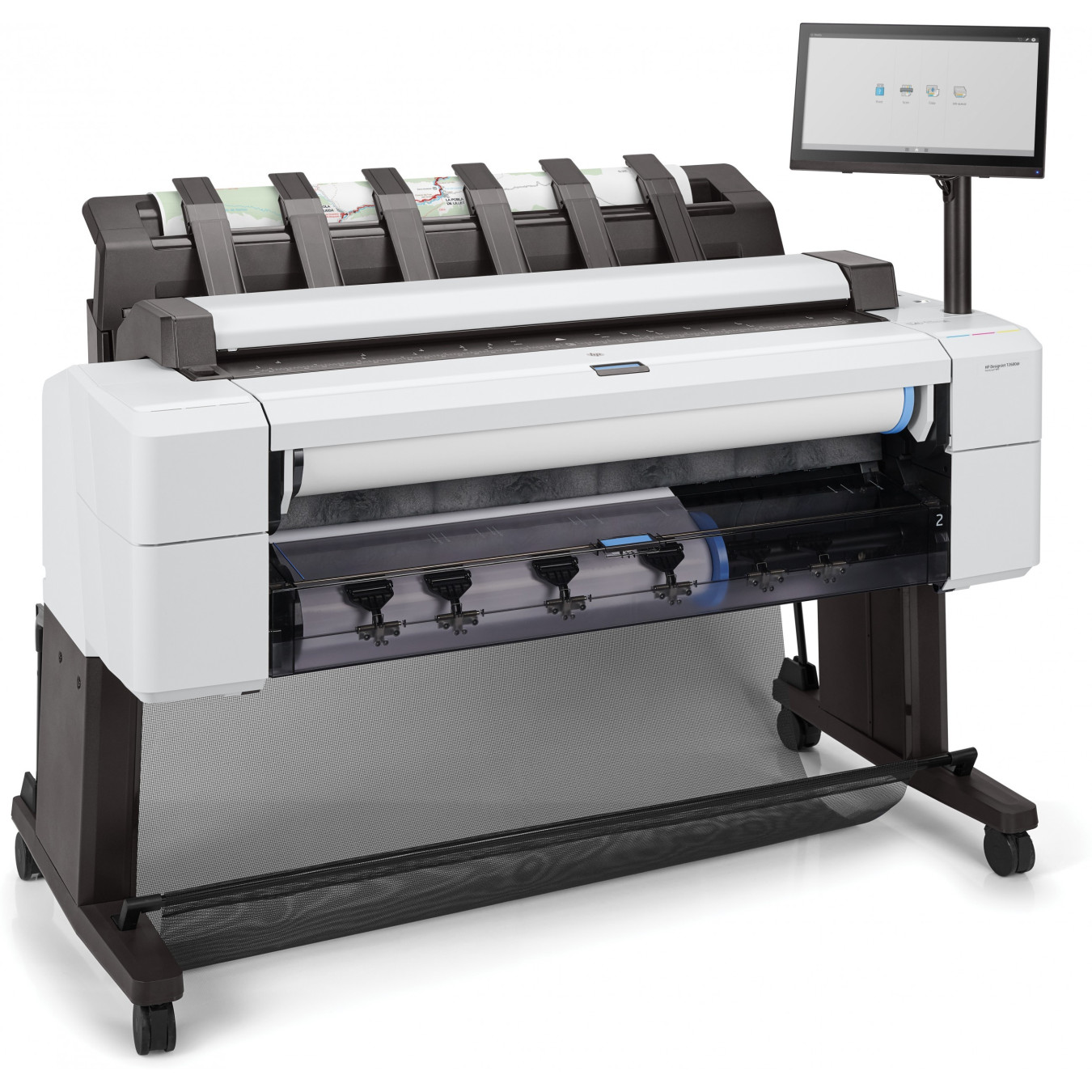 HP DesignJet T2600dr - 36-inch PostScript Color MFP - 128GB Memory, 500GB HDD, Thermal Inkjet, White