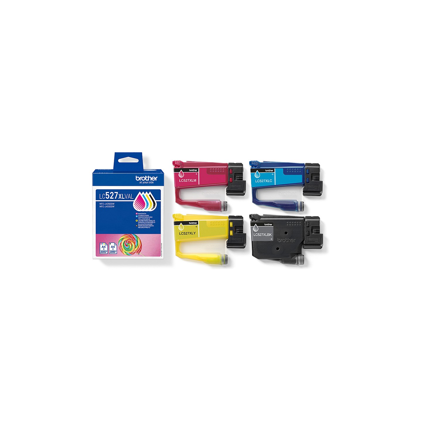 Brother Tintenpatrone LC-527XLVAL Multipack (je 1x BK M C Y) — Buy in Cyprus with Fast Delivery