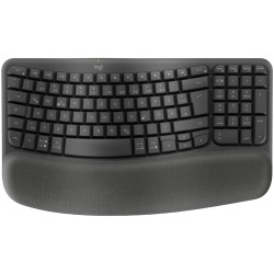 Buy Logitech Wave Keys - 920-012283 - Wireless Ergonomic Keyboard, Graphite, Ful... in Cyprus, Nicosia, Limassol, Larnaka, Pafos