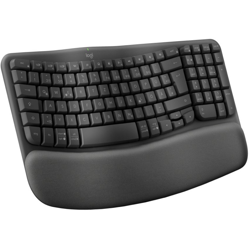 Buy Logitech Wave Keys - 920-012283 - Wireless Ergonomic Keyboard, Graphite, Ful... in Cyprus, Nicosia, Limassol, Larnaka, Pafos