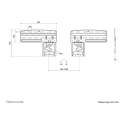 Neomounts TV Wandhalterung 43 85 Zoll ultra flach fixiert schwarz WL30 265BL1 — Buy in Cyprus with Fast Delivery