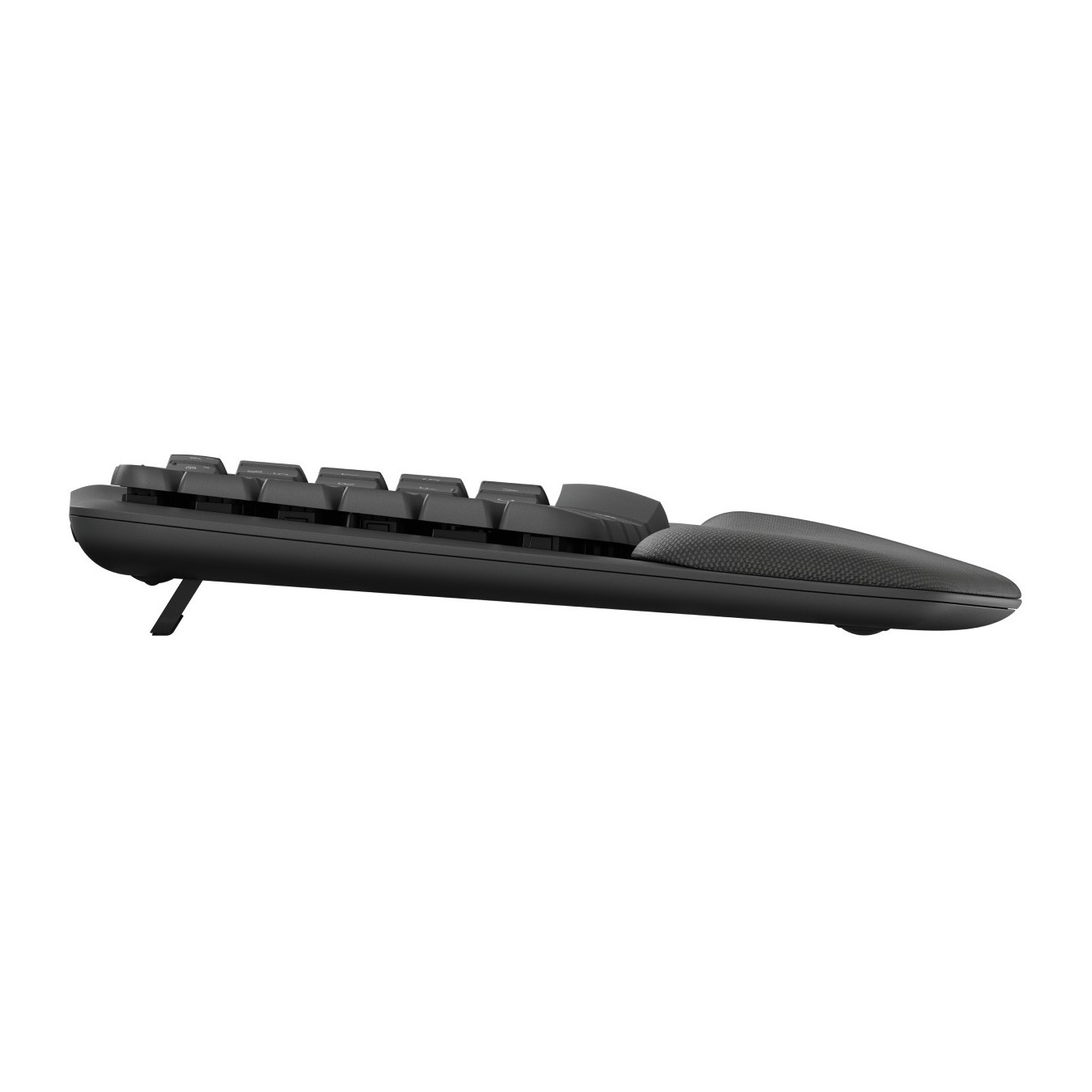 Logitech Wave Keys - 920-012283 - Wireless Ergonomic Keyboard, Graphite, Full-size QWERTZ, 2.4GHz + Bluetooth