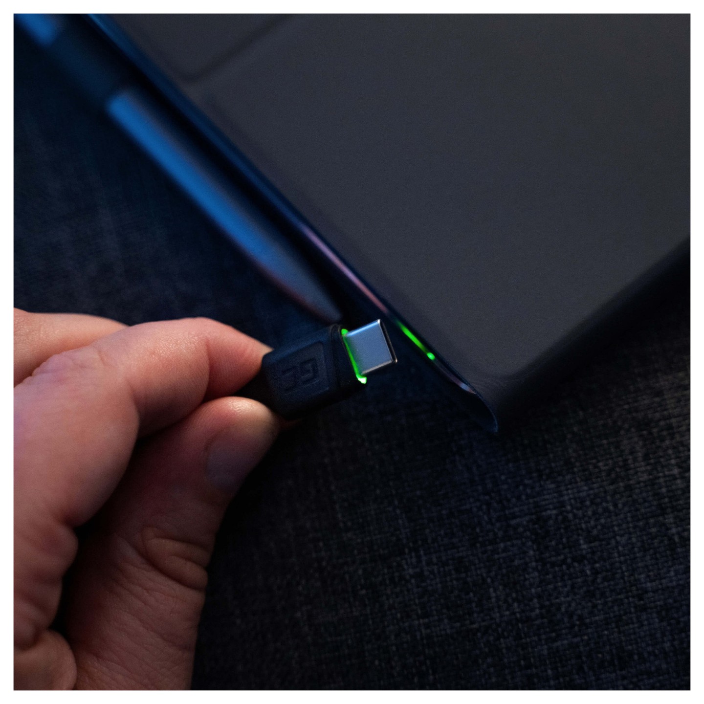 Green Cell KABGC06 USB-A to USB-C 1.2m LED Fast Charge Cable Black (Retail) — Buy in Cyprus with Fast Delivery